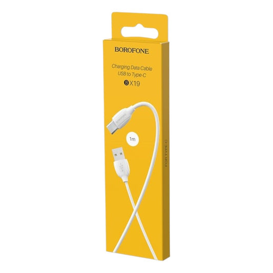 CABLE DE CARGA BX19 PARA USB-C 2A - BLANCO