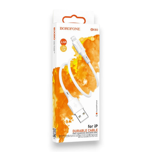 Cable BOROFONE BX80  USB-A a iPh con Carga y Datos