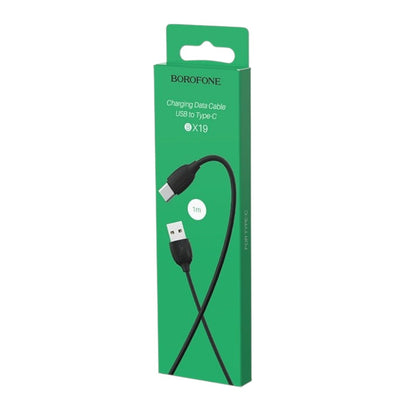 CABLE DE CARGA BX19 PARA USB-C 2A - NEGRO