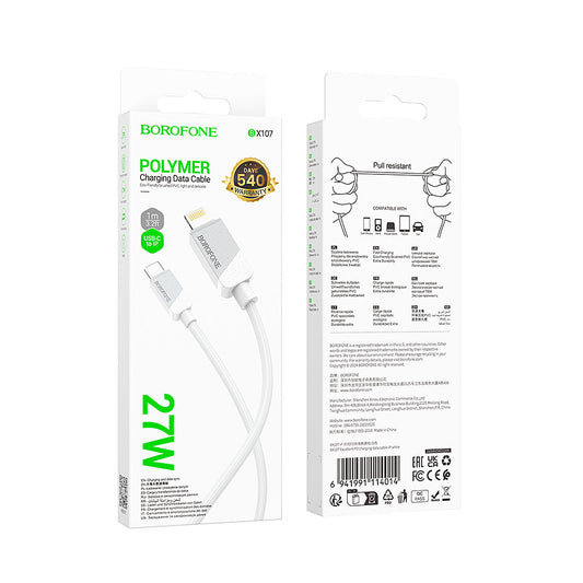 CABLE BX107 TIPO C-IP PD 27W - BLANCO