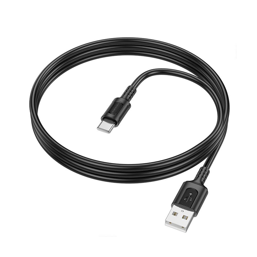 Cable Carga Rápida Borofone BX111 Negro USB-A a USB-C 3.0A