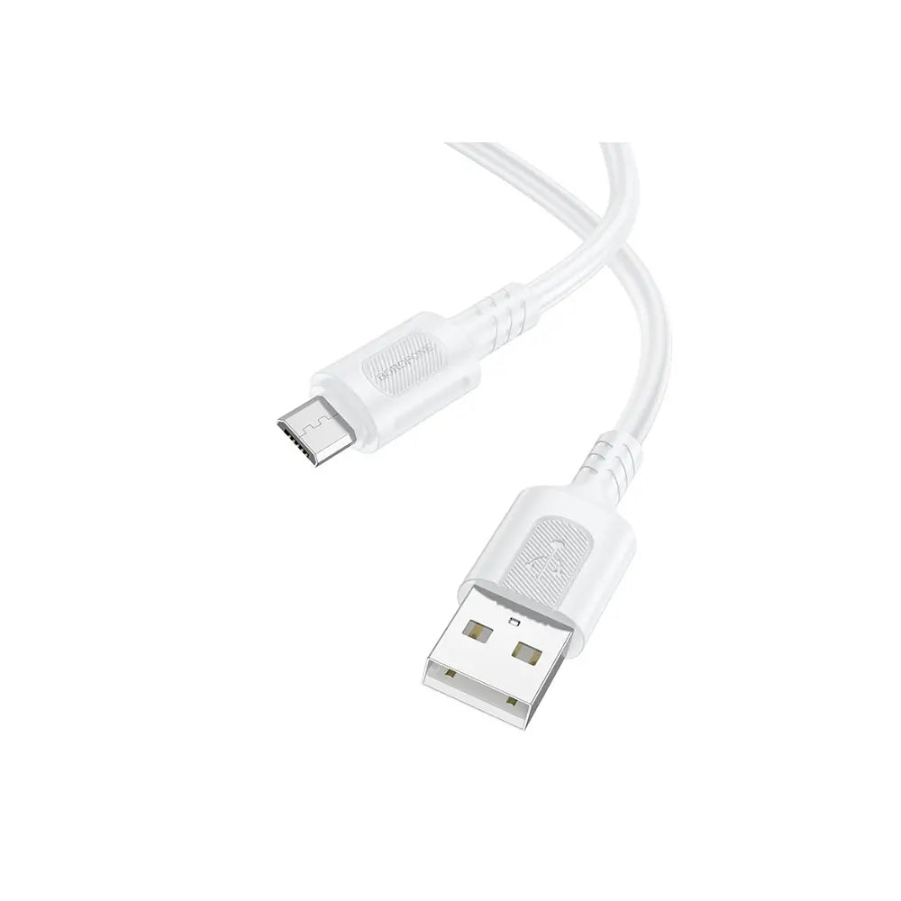 Cable de Carga Rápida BOROFONE BX111 Blanco Micro USB 2.4A