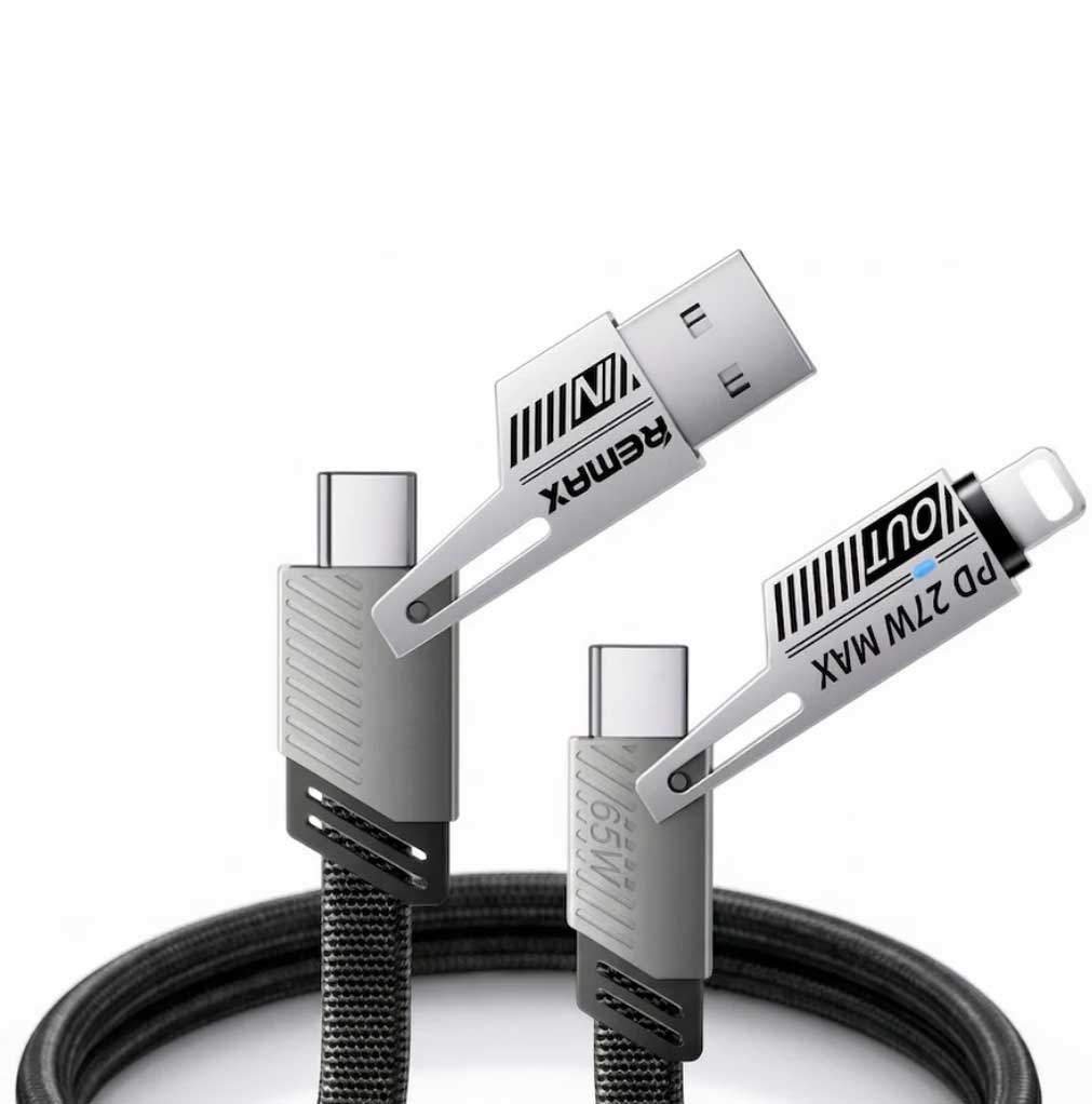 Cable de Datos Reforzado 4 en 1  - 65W - 1 mt - Remax RC-C189